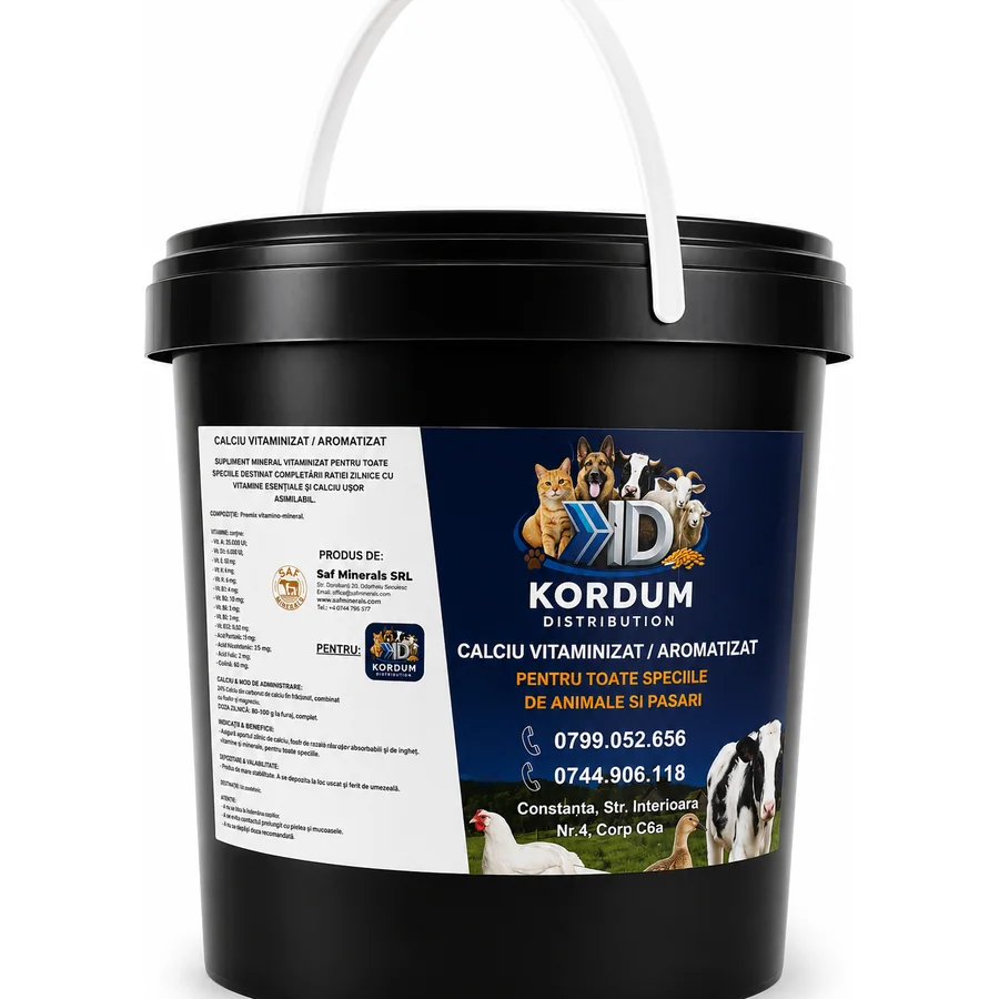 Kordum Calciu Vitaminizat Aromatizat pentru toate speciile - Furaje Spătar Cluj