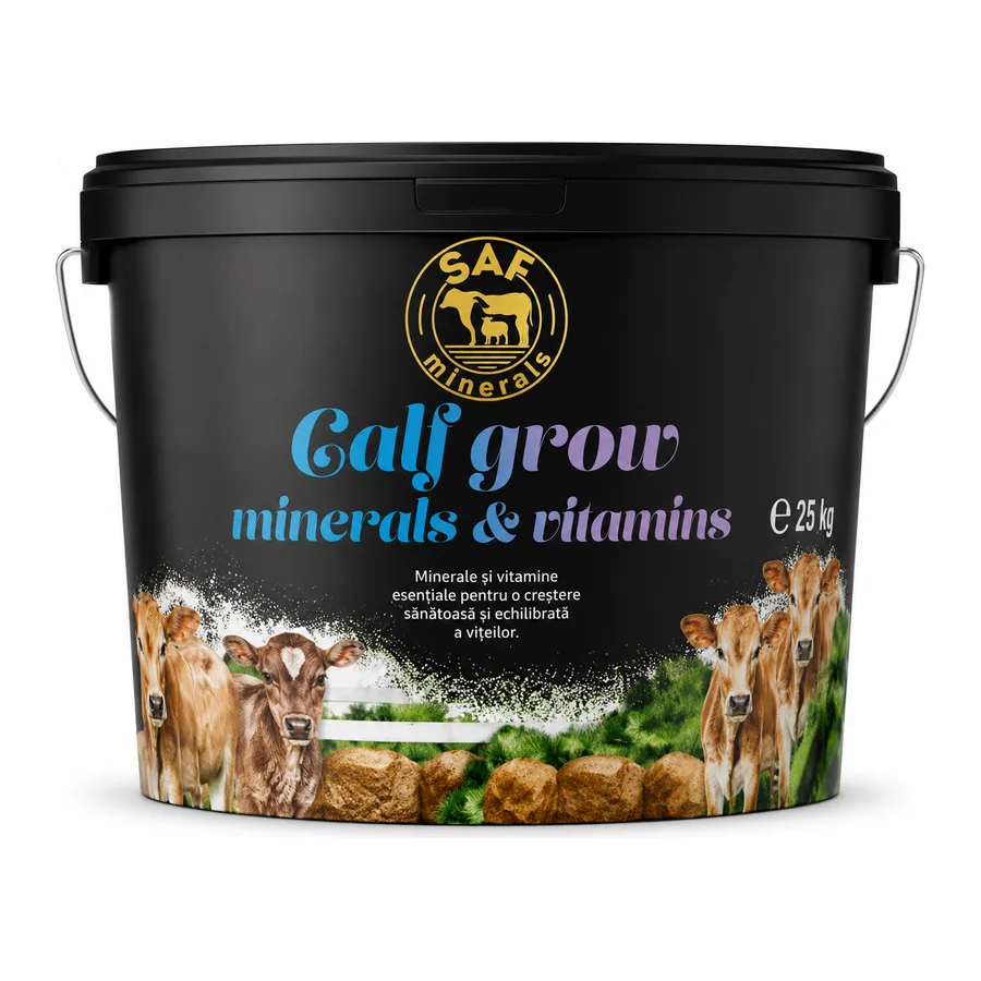 SAF Minerals Calf Grow minerale și vitamine pentru viței 25 kg - Furaje Spătar Cluj