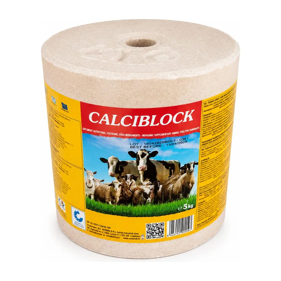 SUN Calciblock 5 kg supliment de calciu pentru rumegătoare - Furaje Spătar Cluj